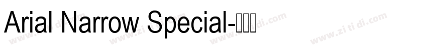 Arial Narrow Special字体转换